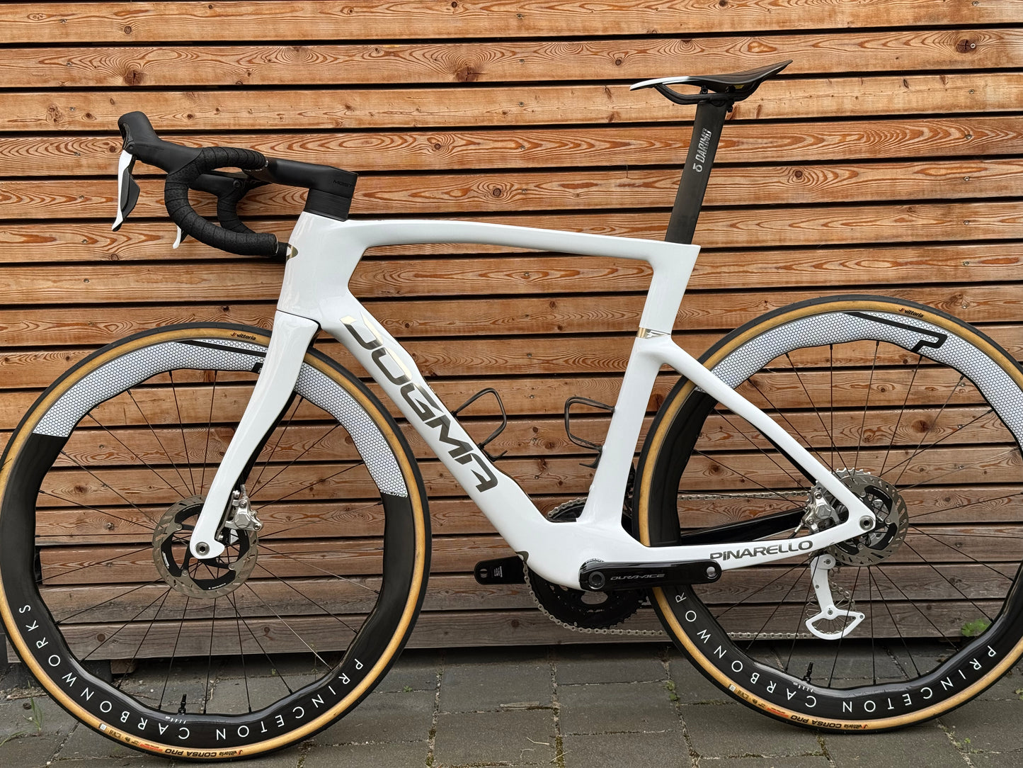 Pinarello Dogma F Crystal White | 560 Dura Ace Di2 Princeton Ceramicspeed