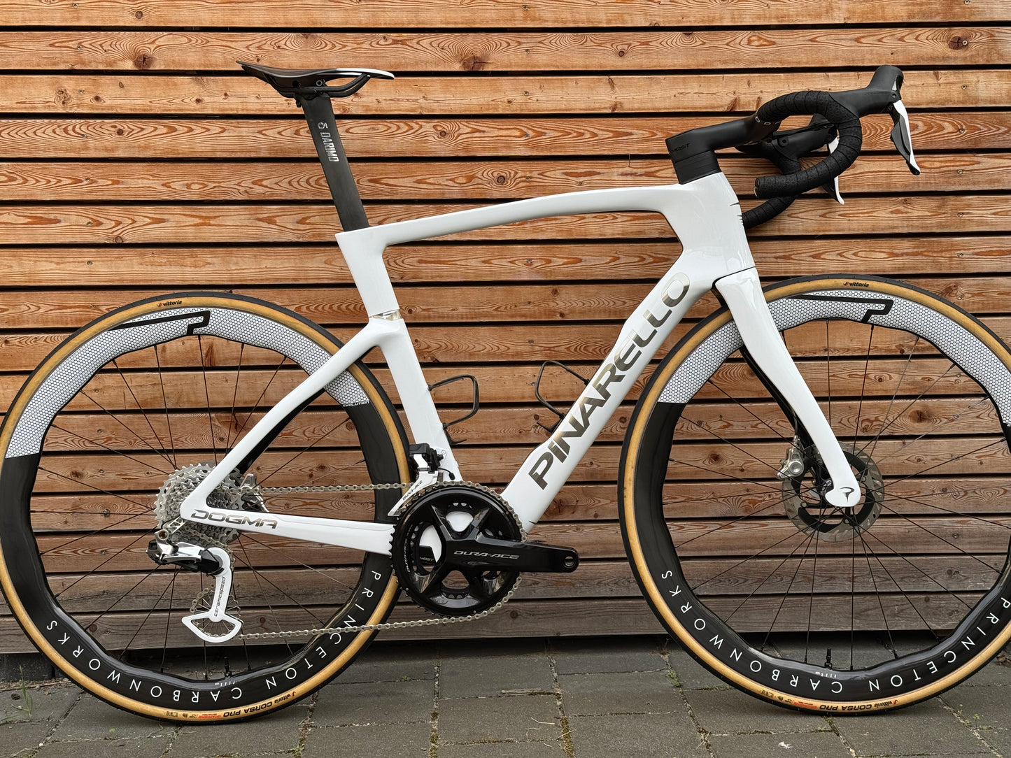 Pinarello Dogma F Crystal White | 560 Dura Ace Di2 Princeton Ceramicspeed