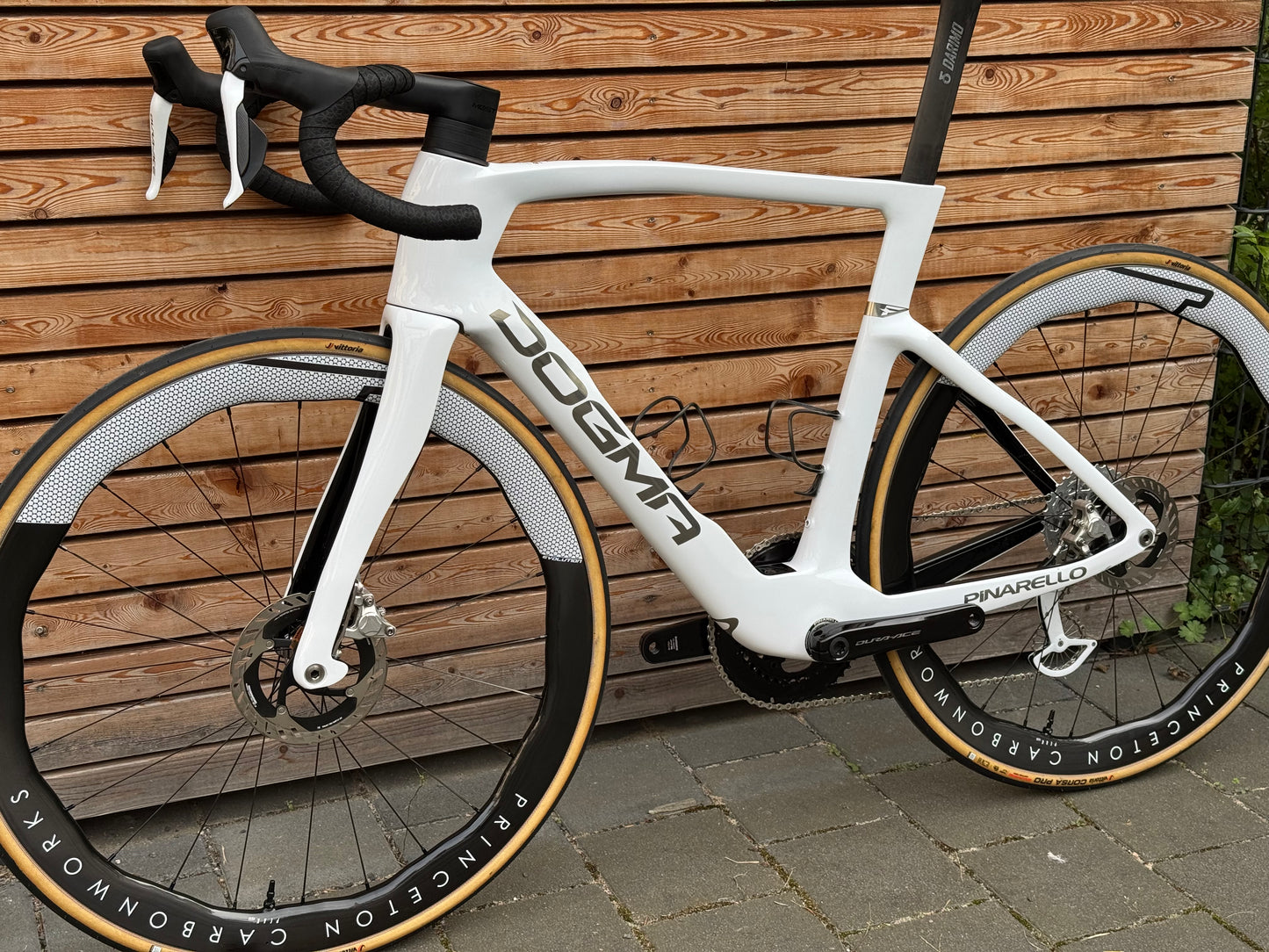 Pinarello Dogma F Crystal White | 560 Dura Ace Di2 Princeton Ceramicspeed