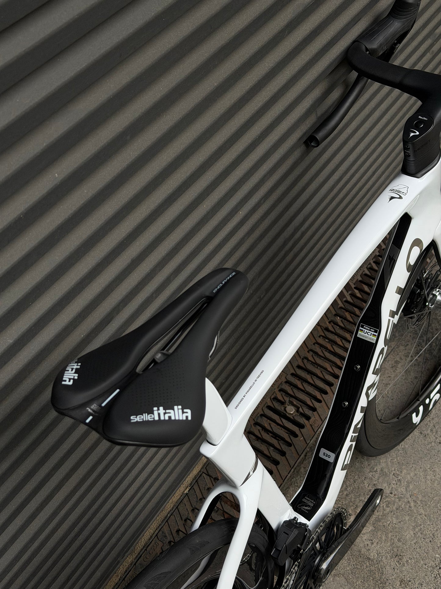 Pinarello Dogma F Crystal White | SRAM Force AXS E1 | Number Six 52/58