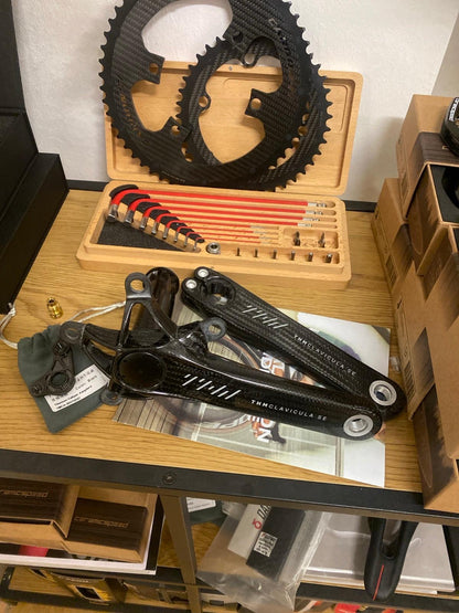 THM Clavicula SE 3K Gloss Carbon Kurbel - Carbon Ti - Shimano / Sram