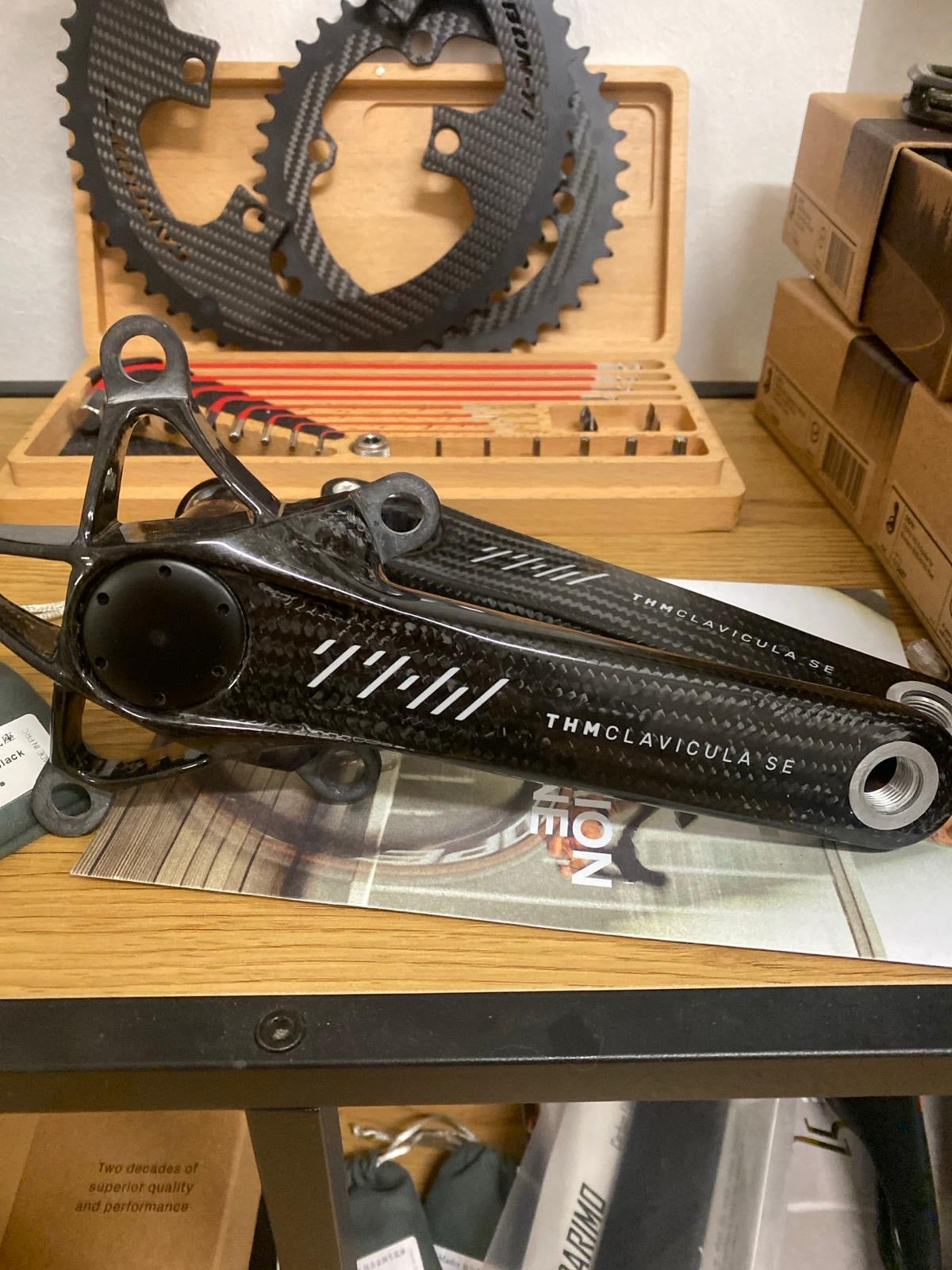 THM Clavicula SE 3K Gloss Carbon Kurbel - Carbon Ti - Shimano / Sram